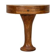 Mango Wood Pedestal Console Table