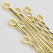 Gold-Finish Steel Cocktail Picks Set