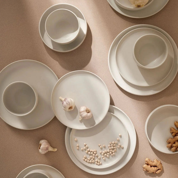 Matte Stoneware Dinnerware Set Twelve-Piece