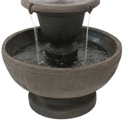 Two-Tier Polyresin Outdoor Fountain
