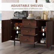 Wood-Grain Three-Drawer Buffet Cabinet – buffet (view 5) | Roost & Roam