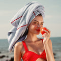 Striped Cotton Bath Towel Set
