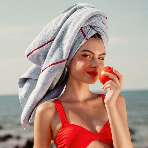 Striped Cotton Bath Towel Set