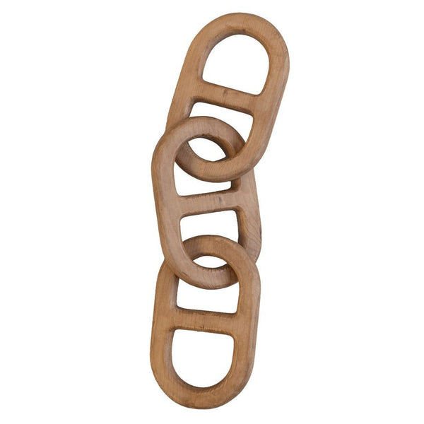 Carved Wood Chain Sculpture