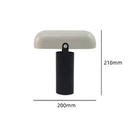 Rechargeable Mushroom-Shade Table Lamp