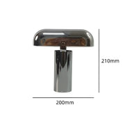 Rechargeable Mushroom-Shade Table Lamp
