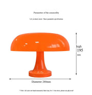 Gloss Mushroom Form Table Lamp