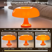 Gloss Mushroom Form Table Lamp