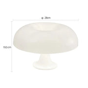 Gloss Mushroom Form Table Lamp