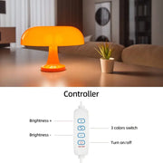 Gloss Mushroom Form Table Lamp