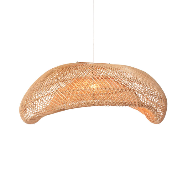 Woven Rattan Arch Pendant Light