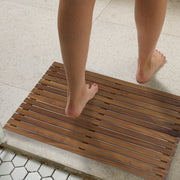 Slatted Teak Wood Bath Mat