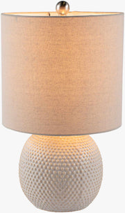 Hobnail Ceramic Globe Table Lamp
