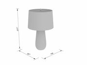 Ombre Braided Jute Table Lamp — styled in a complete room vignette