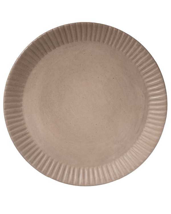 Carved Lines Matte Ceramic Dinner Plates – plates (view 4) | Roost & Roam
