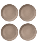 Carved Lines Matte Ceramic Dinner Plates – plates | Roost & Roam