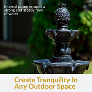 Four-Tier Pineapple Garden Fountain