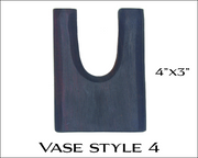 Hand-Carved Mixed Wood Dry Vase Set — detail of finish and surface variation