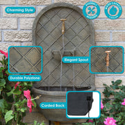 Polystone Outdoor Wall Fountain