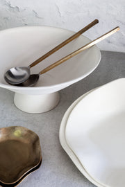 Brass-Handle Salad Server Set