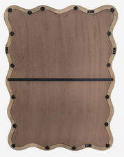 Wavy Mango Wood Wall Mirror