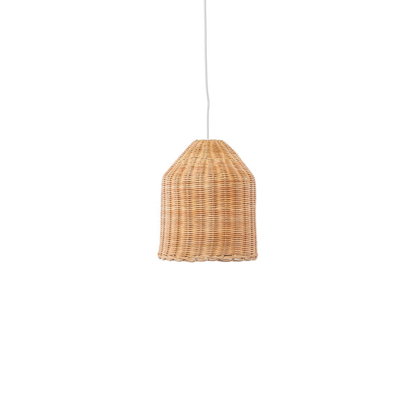 Bell-Shape Woven Rattan Pendant Light
