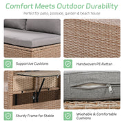PE Rattan Sectional Outdoor Sofa Set