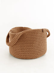 Chunky Crochet Round Storage Basket