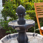 Two-Tier Solar Outdoor Water Fountain