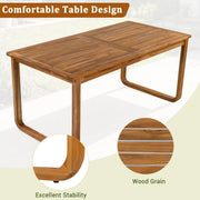 Acacia Wood Outdoor Dining Set