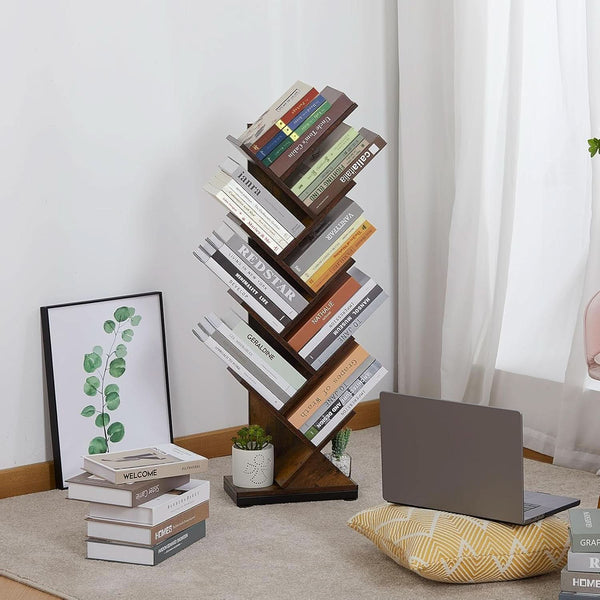 Wood-Grain MDF Tree Bookcase – book case (view 2) | Roost & Roam