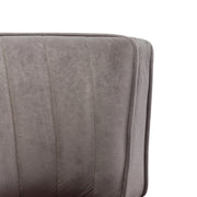 Channel-Tufted Velvet Swivel Chair