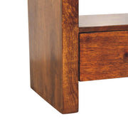 Curved Mango Wood Media Unit