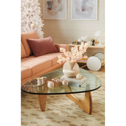 Glass Top Mid-Century Coffee Table