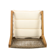 Acacia and Woven Wicker Outdoor Dining Set — additional product view 12