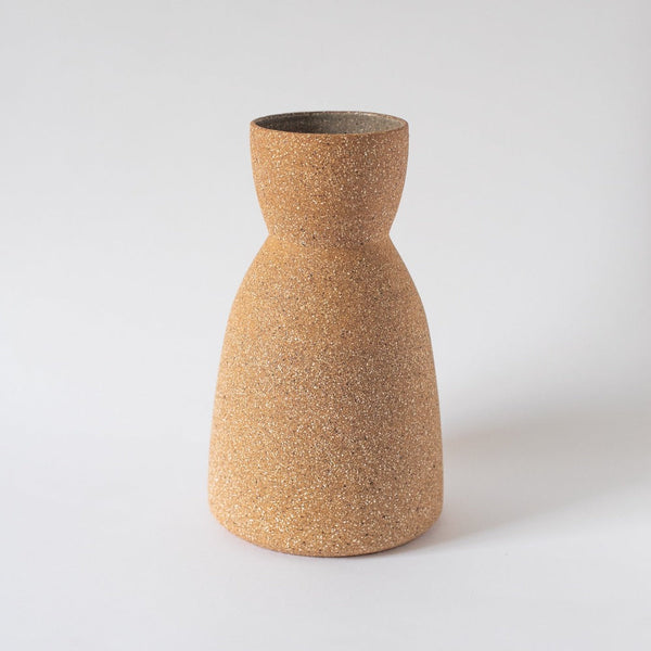 Hourglass Stoneware Ceramic Vase