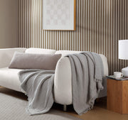 Bouclé-Texture Lumbar Pillow