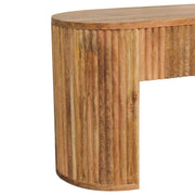 Fluted Mango Wood Media Console