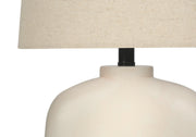 Arch-Form Cream Resin Table Lamp
