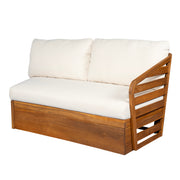 Acacia Wood V-Sectional Outdoor Sofa — packaging and unboxing view