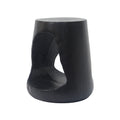 Hollow MGO Wood-Grain Side Table styled with ceramics and a linen runner