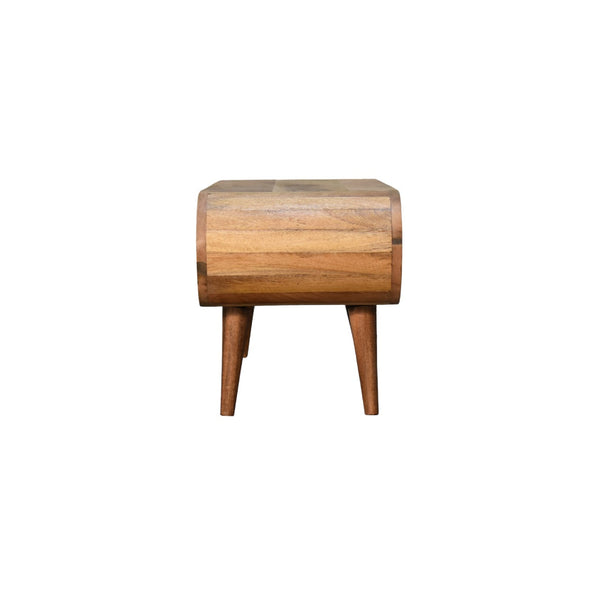 Rounded Mango Wood Coffee Table