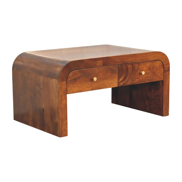 Darcy Chestnut Waterfall Coffee Table