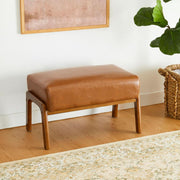 Faux Leather Padded Ottoman Footrest – ottoman (view 6) | Roost & Roam