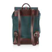 Waterproof Canvas Leather-Trim Backpack