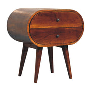 Chestnut Oval Mango Wood Nightstand