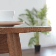 Extendable Oak Dining Table — styled in a complete room vignette