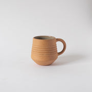 Ridged Local Clay Ceramic Mug