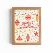 Retro Ornament Christmas Boxed Card Set