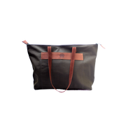 Canvas Leather-Trim Weekender Tote